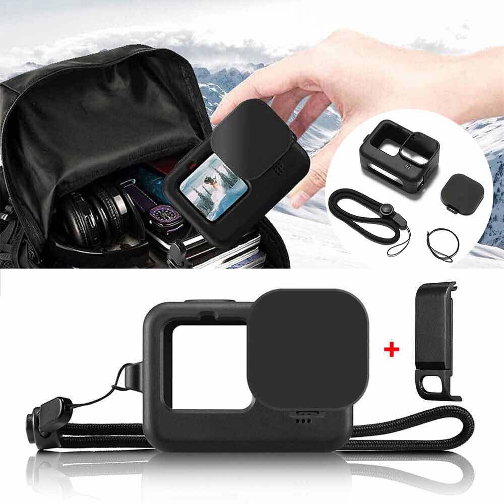 Accessories Kit for GoPro Hero 11 10 9 Black Silicone Sleeve Protective Case