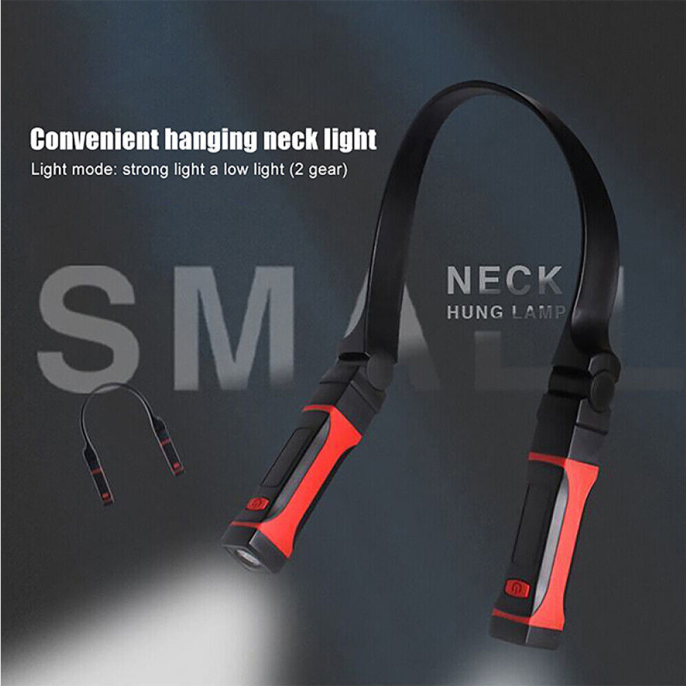 LED Neck Hanging Reading Light Flexible Hug Light Portable Hands-Free Torch Lamp