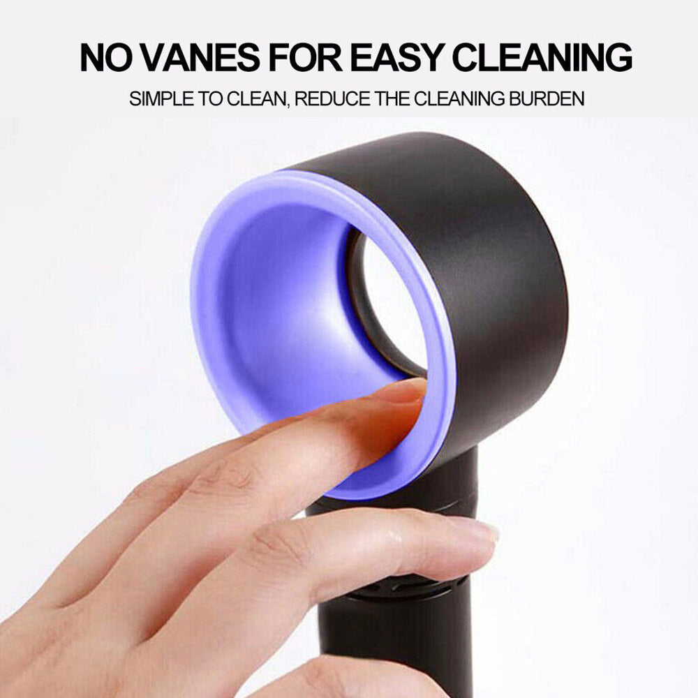 360 Degree Mute Portable Bladeless Hand Held Mini No Leaf Handy Fan USB Cooler
