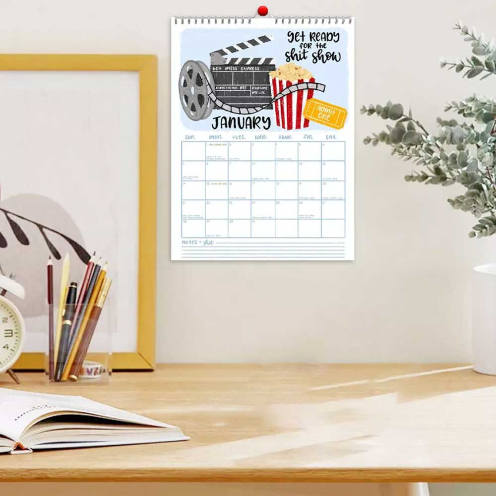 Here We Fu*king Go Again 2025 Calendar,Fucking Calendar 2025 Planner NEW