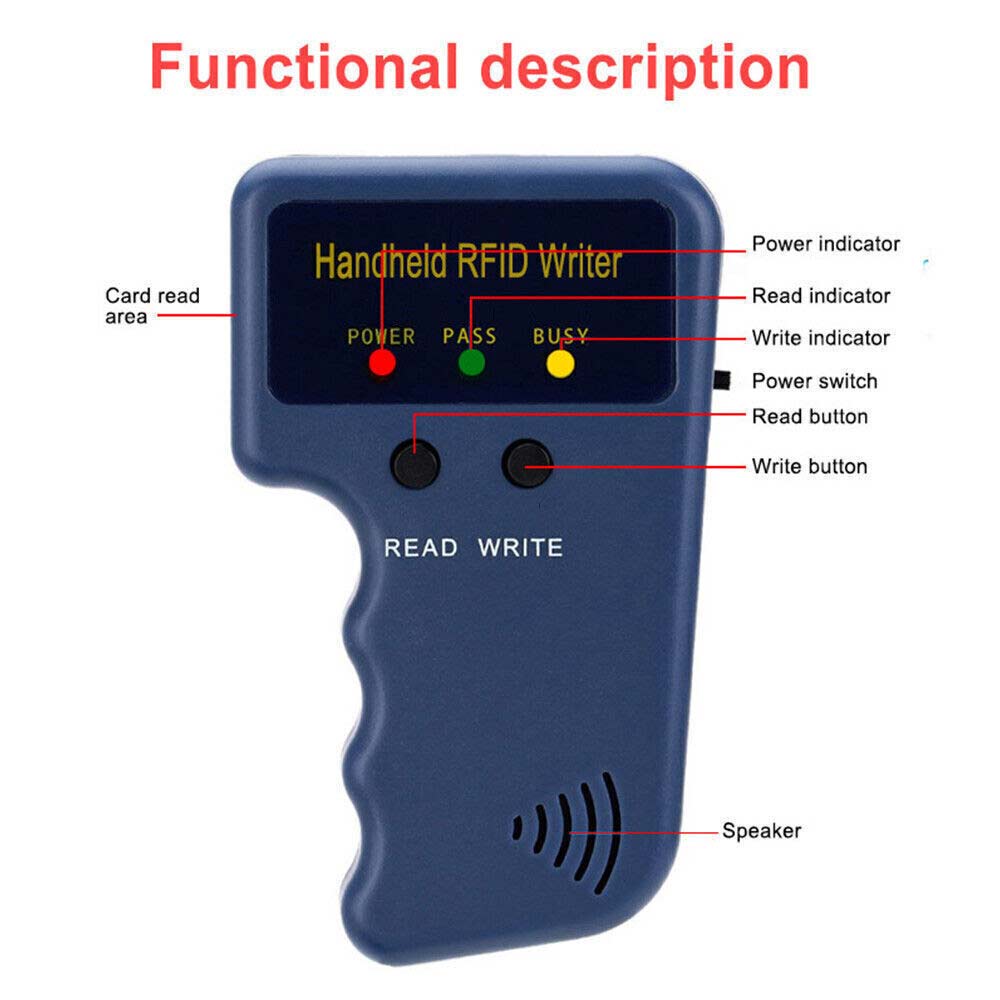 Handheld RFID ID Card Copier Reader Writer Writable Tags