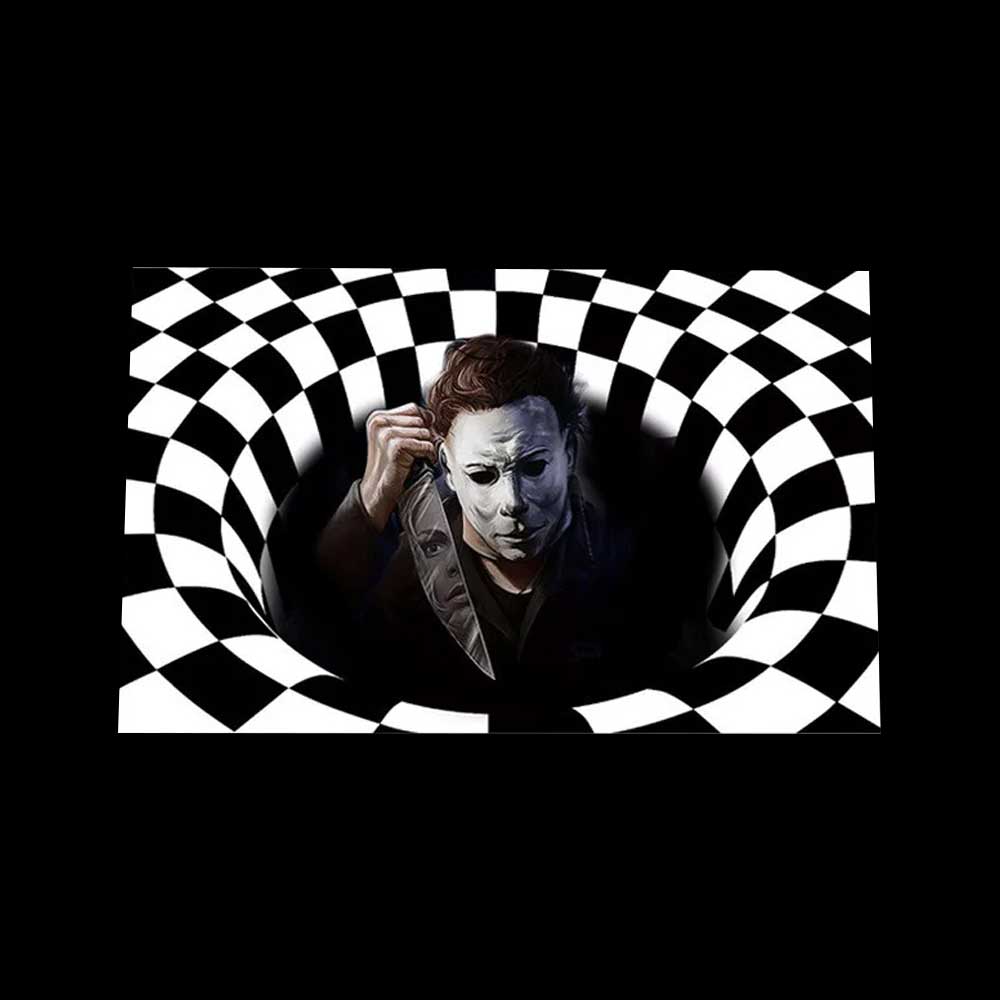Horror Welcome Rug Halloween Scary Clown Door Mat Carpet 3D pattern 50X80CM