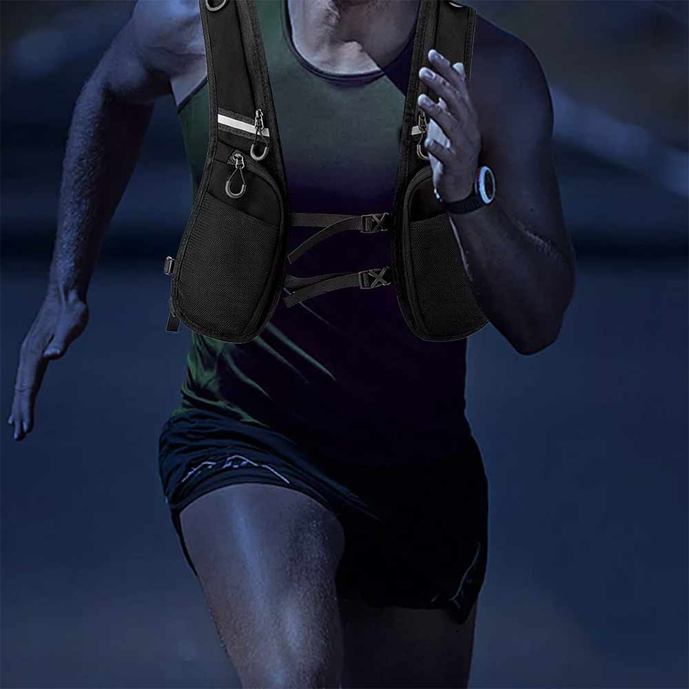 Cycling Running Vest Reflective Hydration Vest Lightweight Hydration Backpack