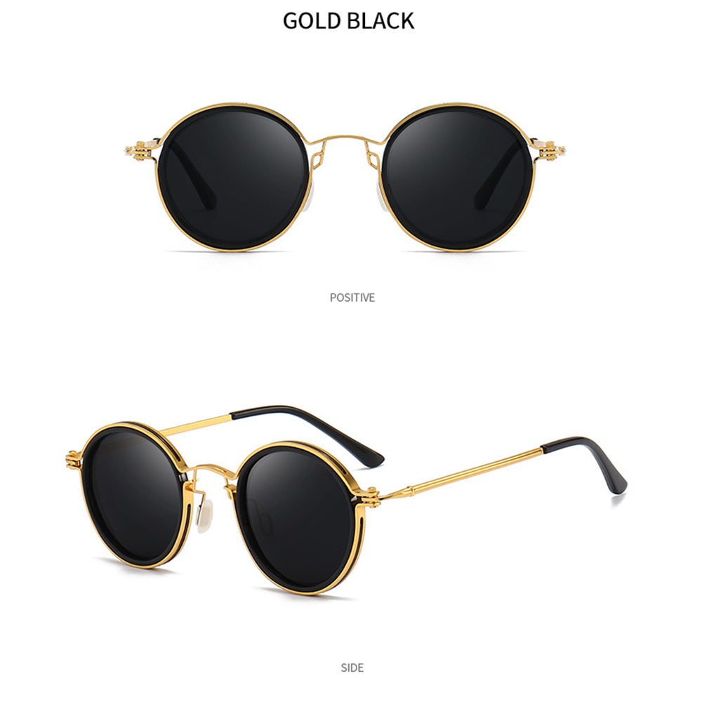 Pilot Polarized Sunglasses Round Glasses Brand Design Women Men Metal Driving
