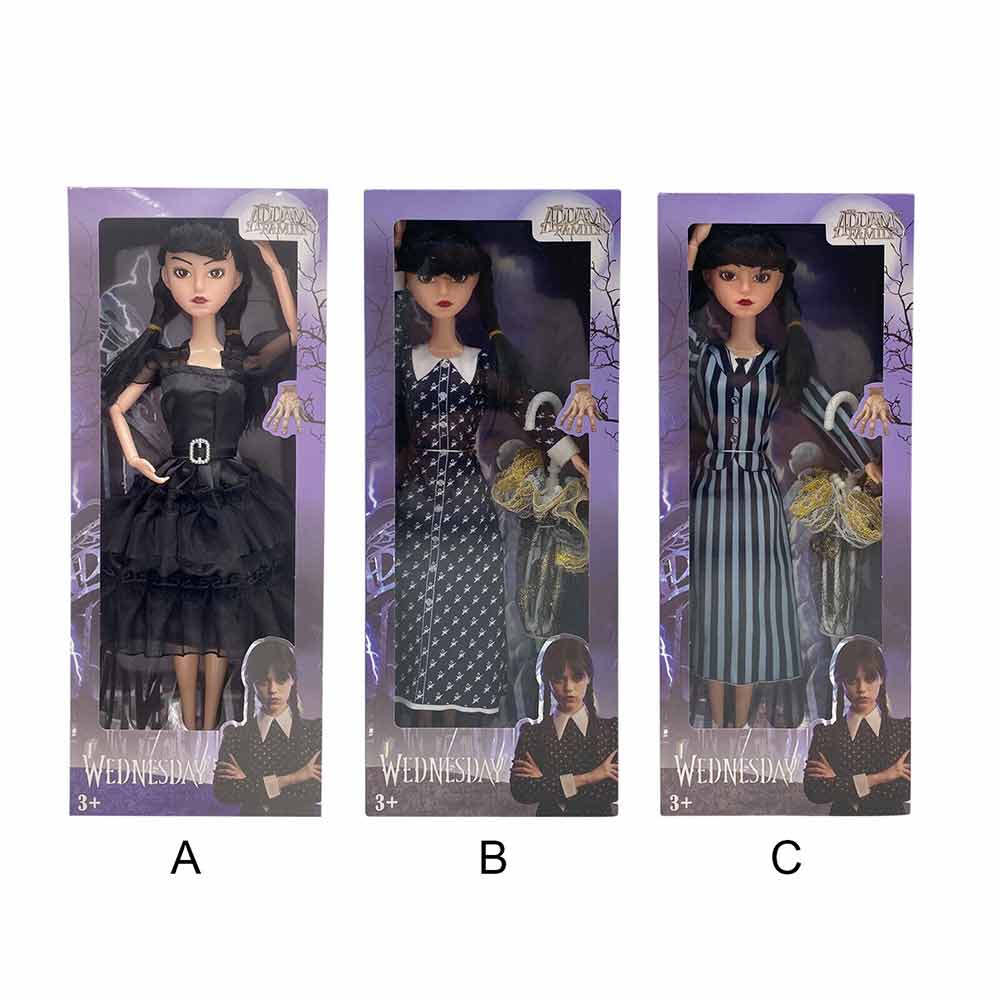 The Addams Family Action Figure Toys Wednesday Addams Dolls Model Birthday Gift