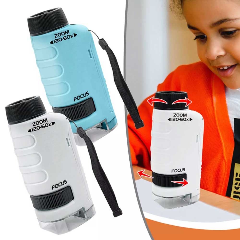 Minilabsters Miniscope Minilabsters Portable Pocket Microscope 60-120x Kids gift