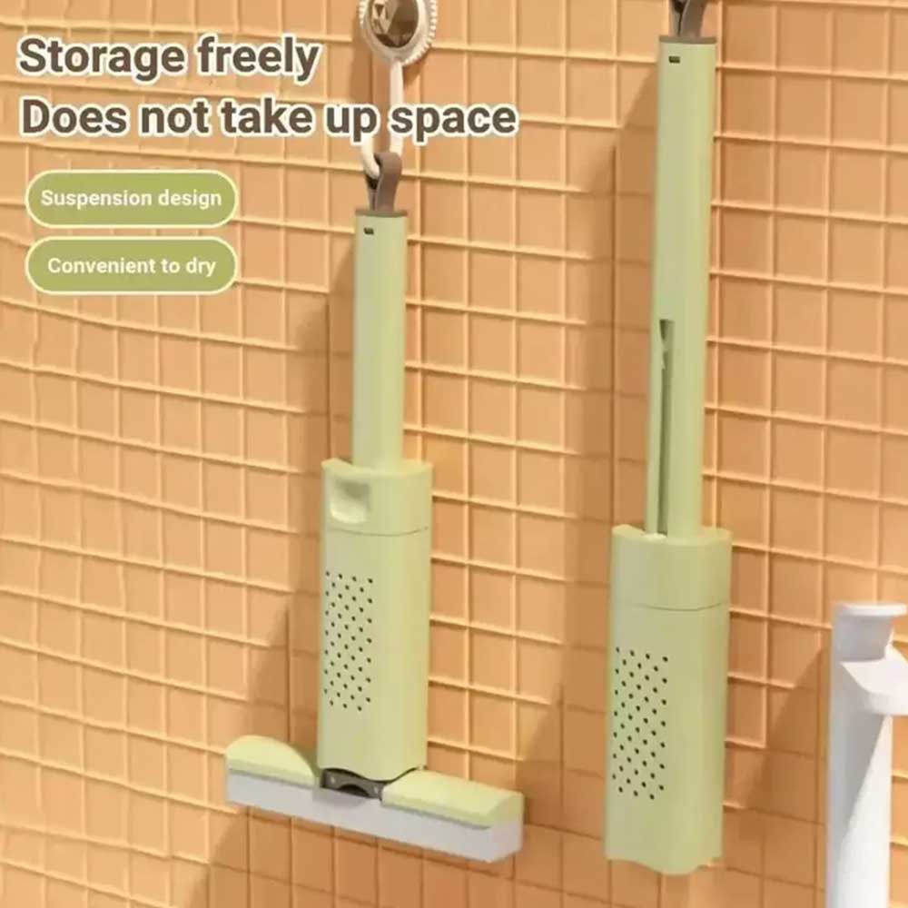Foldable Hand-Washable Mini Mop, Portable Self-Wringing Small Mop For Kitchen