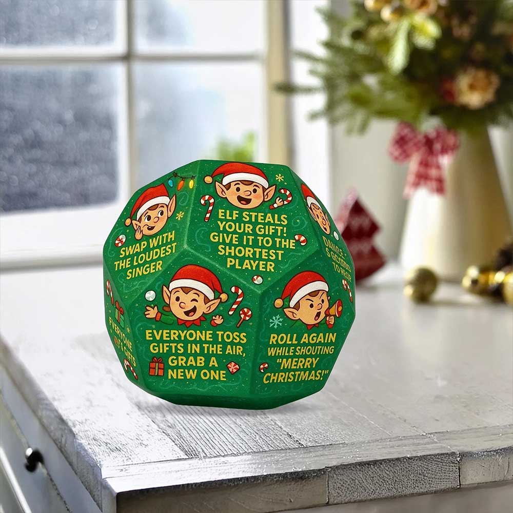 2x Hilarious Gift Exchange Dice Game - Fun Christmas Party Game & Stocking Stuffer