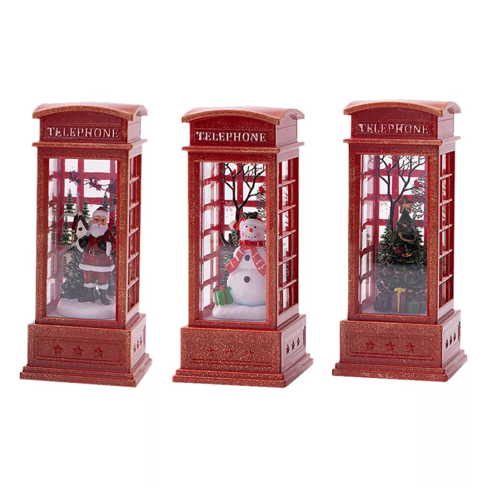 Christmas LED Light Up Lantern Xmas Santa Claus Table Lamp Ornament Decor Gifts