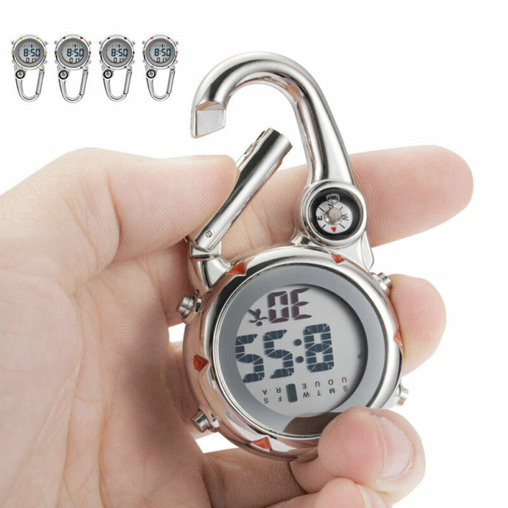 Clip-On Carabiner Fob Watch for Medical & Outdoor Professionals – Paramedic, Nurse, Chef, Hiker