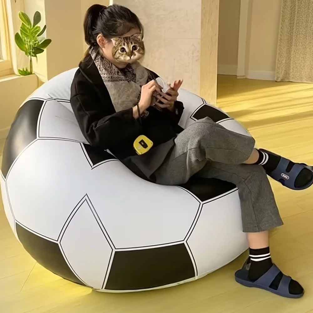 Inflatable Football Sofa – PVC Waterproof Inflatable Chair for Indoor & Outdoor Use