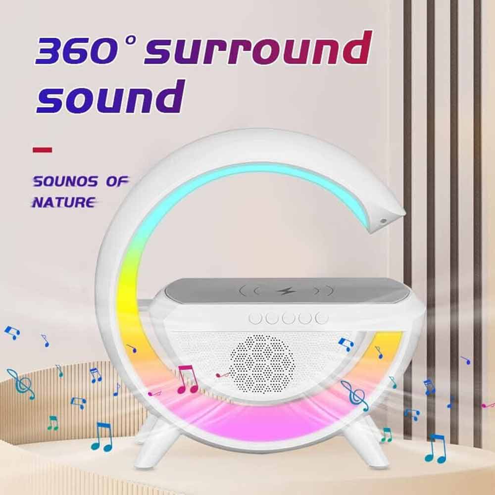 LED Atmosphere Lamp Wireless Charger Desk Lamp Bluetooth Speaker RGB Night Light