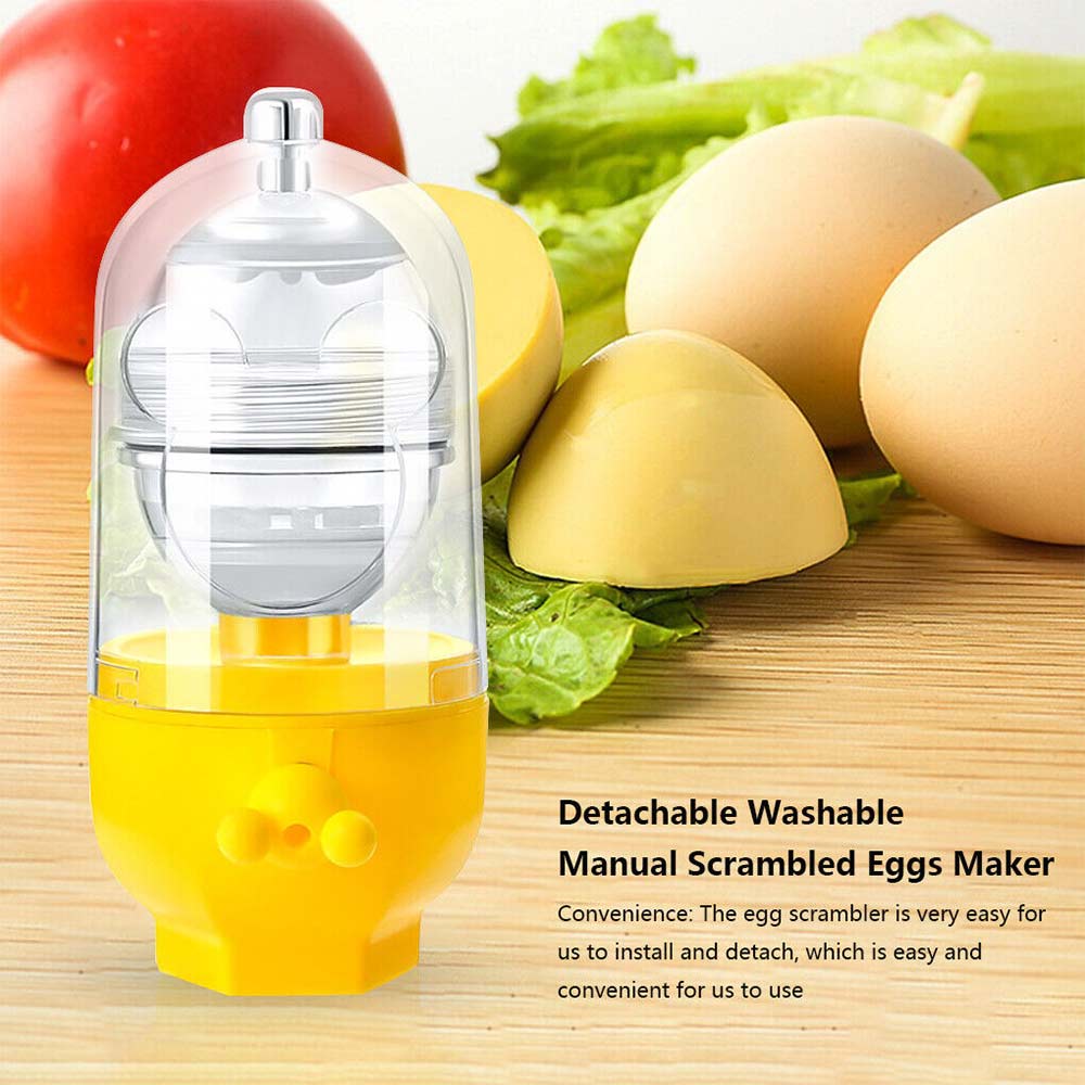 Manual Egg Maker Manual Egg White Yolk Mixer Blender Egg Scrambler Shaker Tools