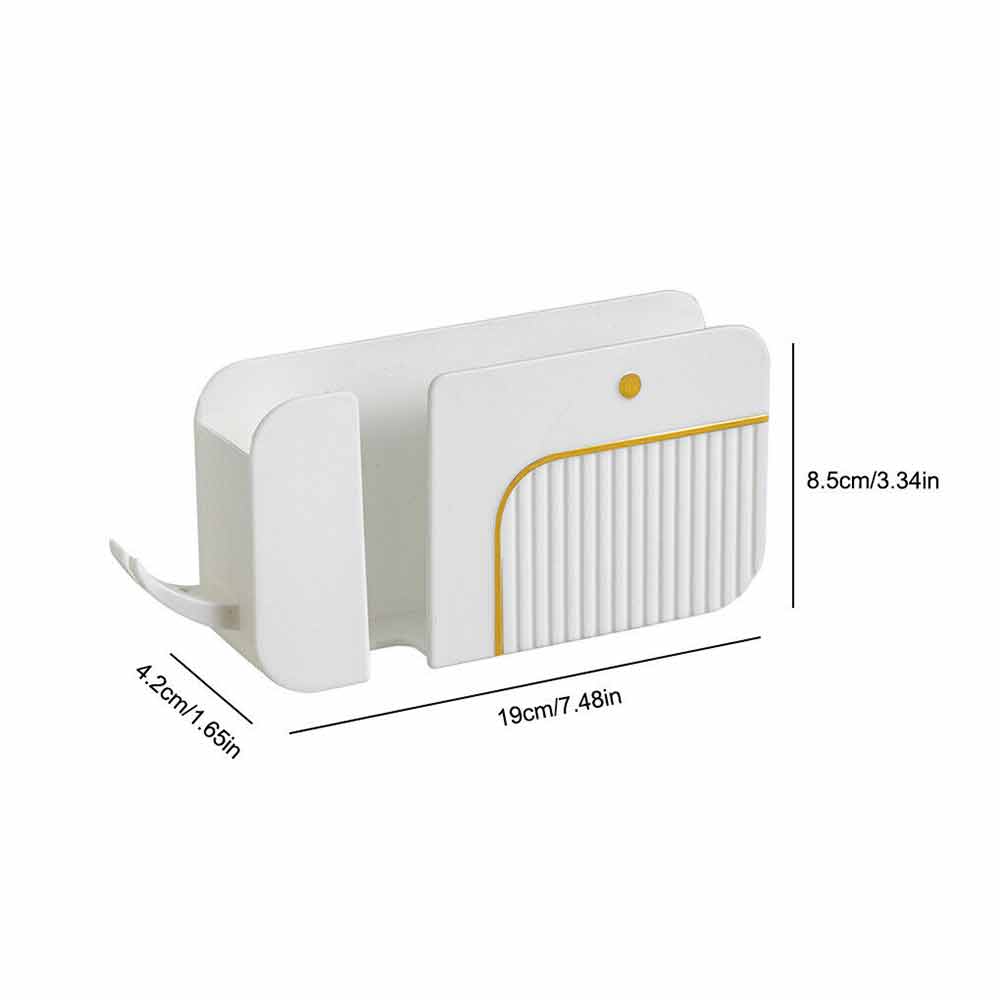 Plug Remote Control Wall Mounted Mobile Phone Case Holder Charging Storage Box