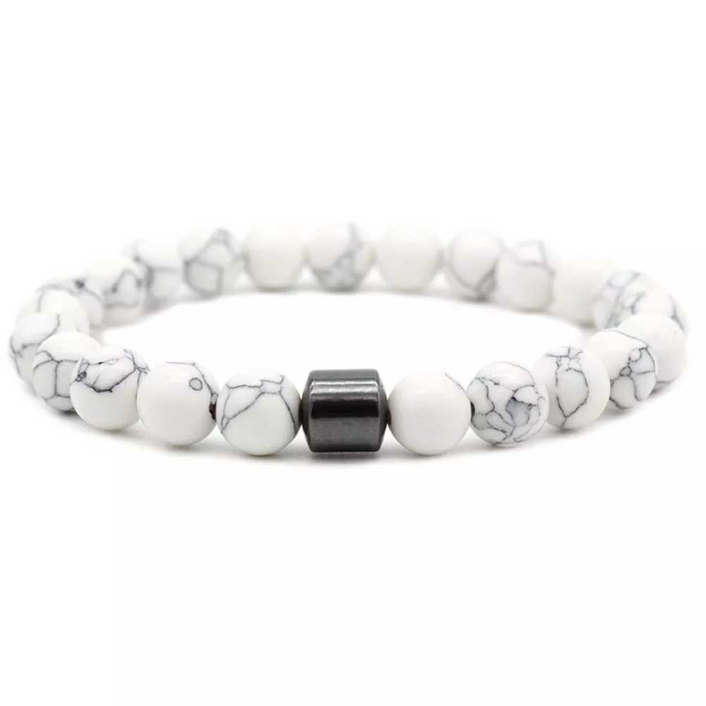 8mm Magnetic Anti-Smoking Bracelet – Natural Stone Cessation Aid for Positive Energy & Craving Relief