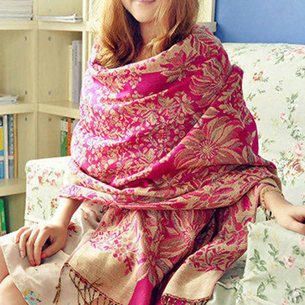 Lady Stole Winter Shawl Women Long Warm Cashmere Scarf Large Wrap Pashmina
