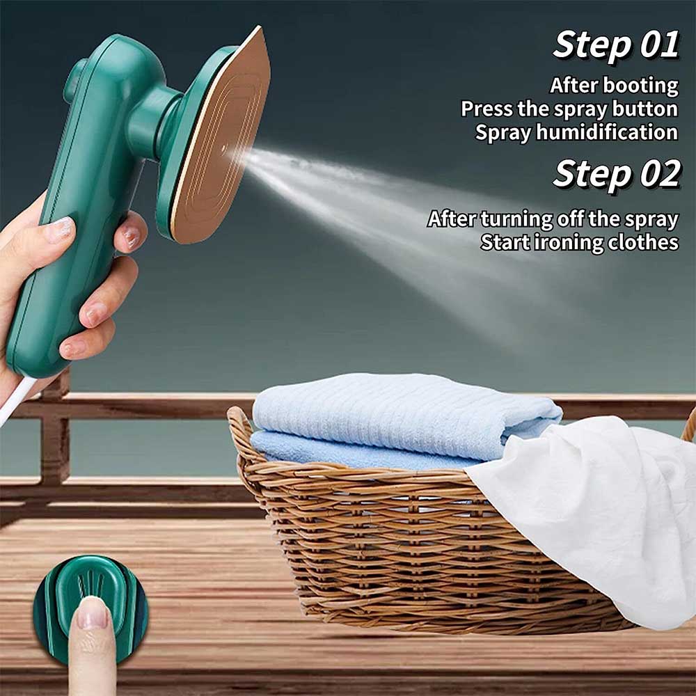 Portable Micro Steam Iron Mini Garment Steamer Handheld Clothes Ironing Machine