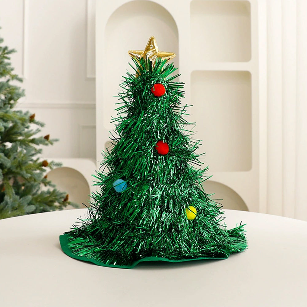 Christmas Tree Hat | Festive Xmas Party Headwear with Tree Design for Holiday Events