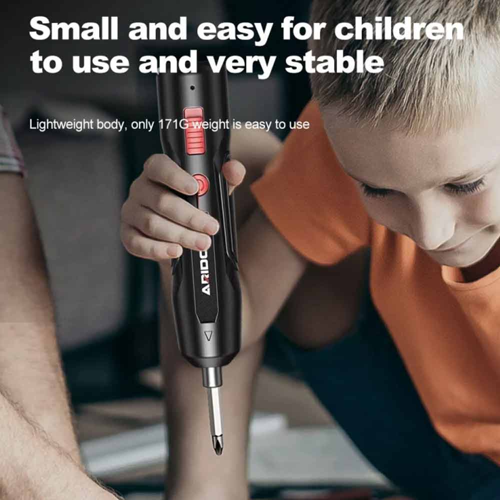 Mini Rechargeable Cordless Electric Screwdriver Drill USB Charging Power Tool