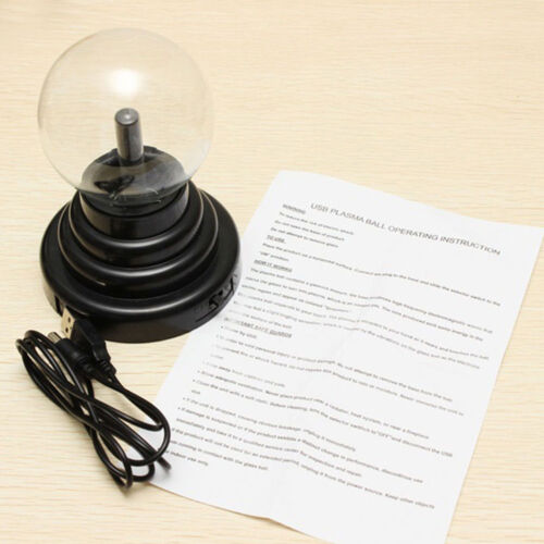 Magic Plasma Ball Touch USB Lamp Electric Globe Night Light Glass Lighting 14cm
