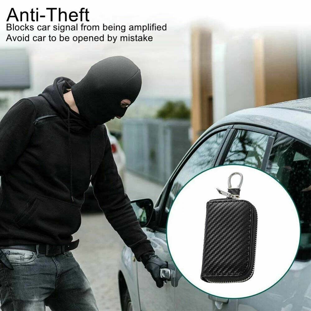 Car Key Signal Blocker Faraday Cage Fob Pouch Keyless RFID Blocking Bag Case
