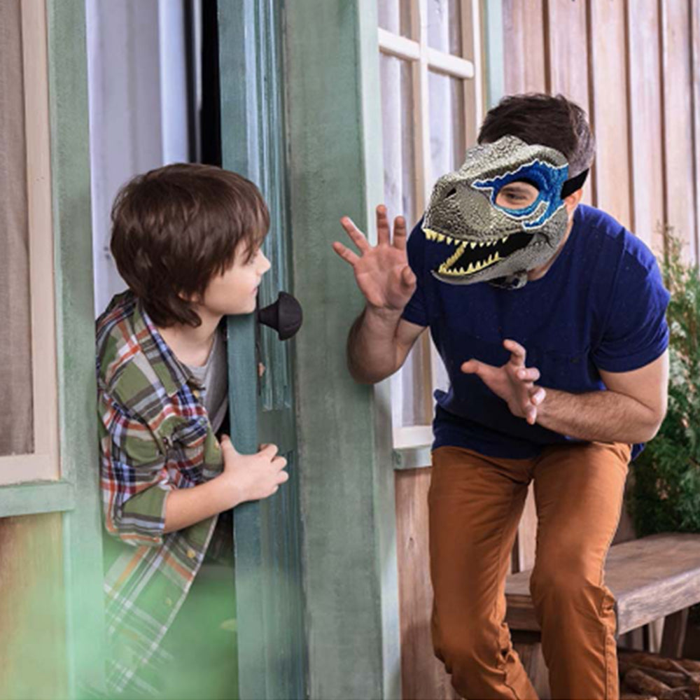 Kids Dinosaur Full Face Mask Helmet Halloween Cosplay Party Props Funny Gift