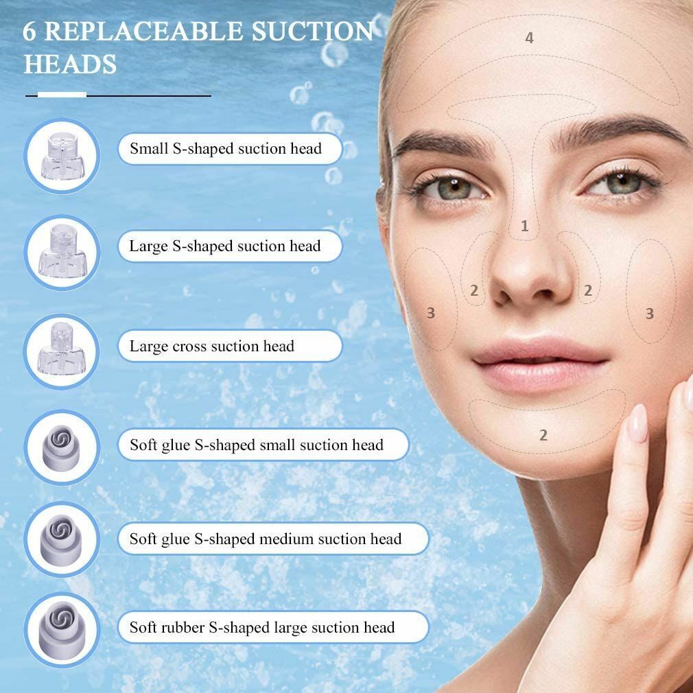 Vacuum Blackhead Remover Facial Skin Pore Acne Pimple Suction Cleaner Machine