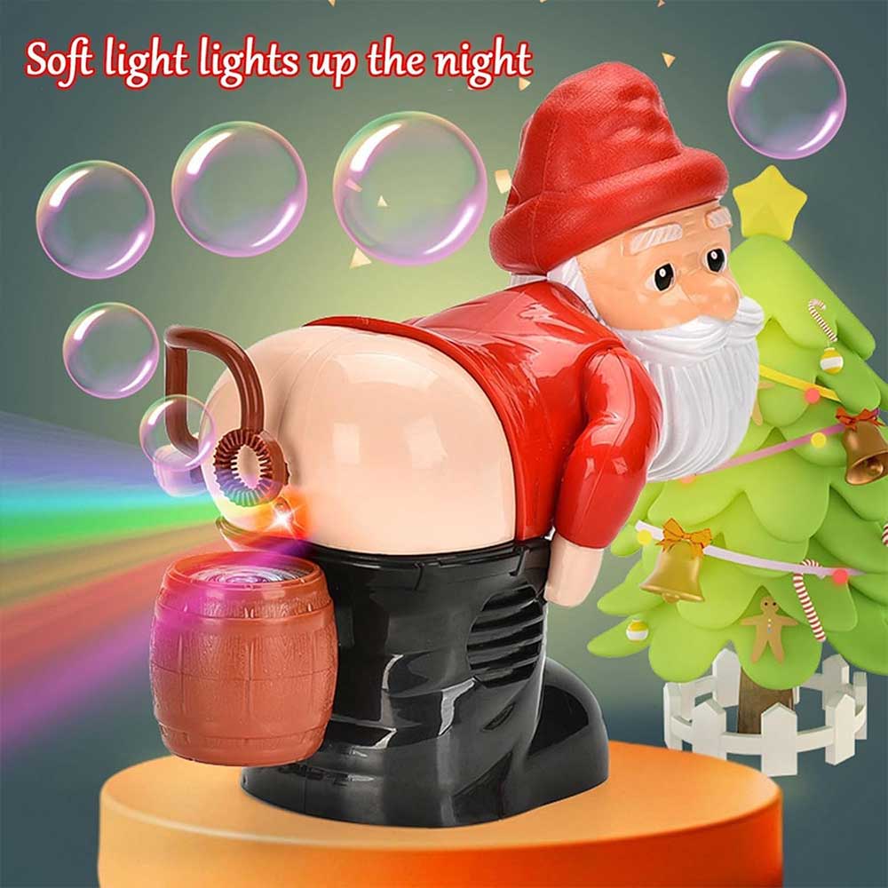 Christmas Snowman Bubble Machine – Musical Light-Up Bubble Blower for Parties