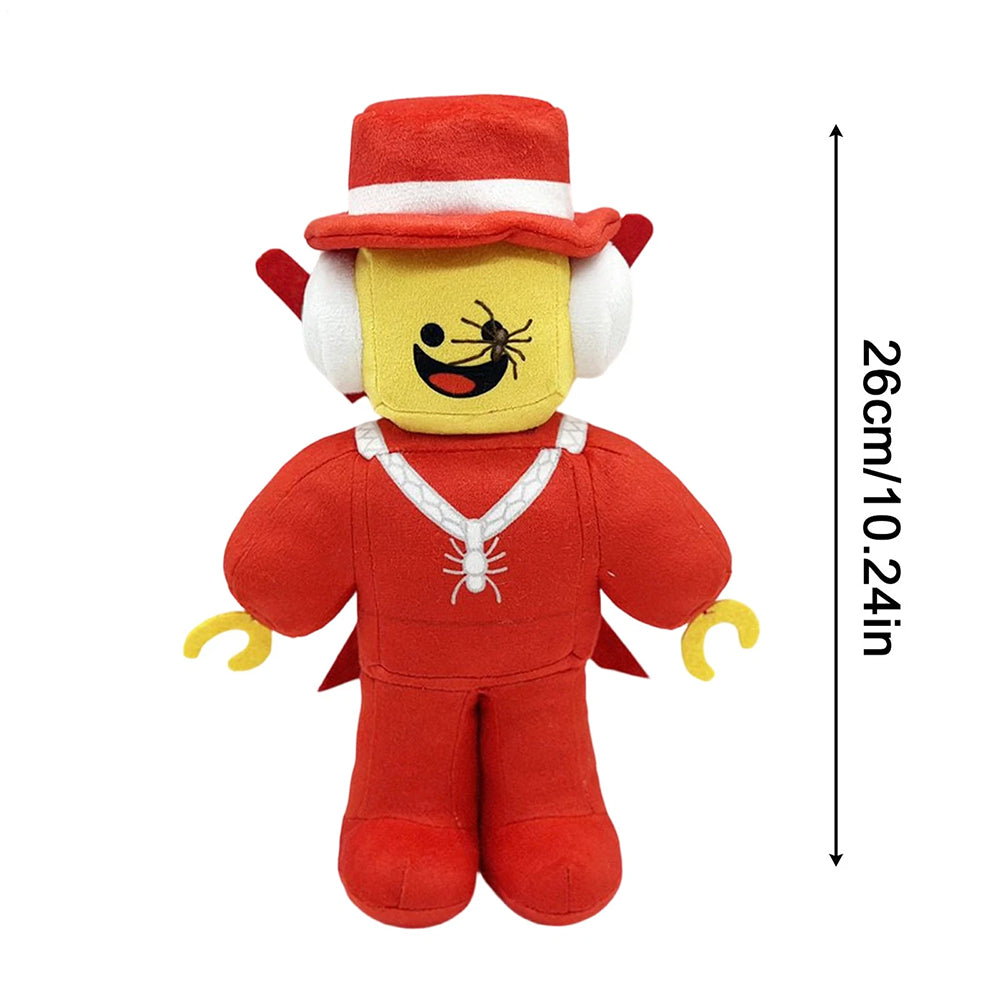 Red Character Plush with Sword Funny Collectible Soft Toy for Gamers