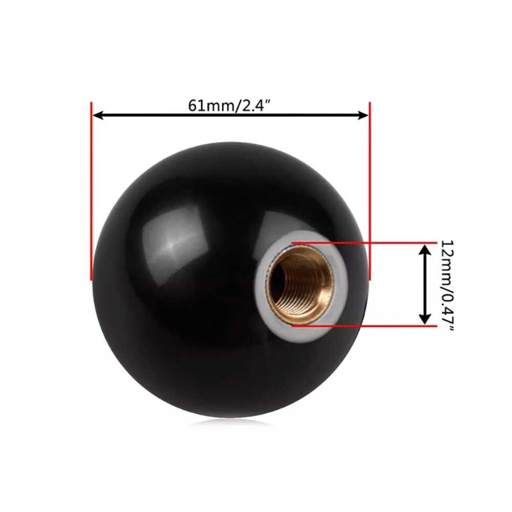 Car Manual 8 pool Ball Gear Knob Shift Stick Universal With Brass Inserts