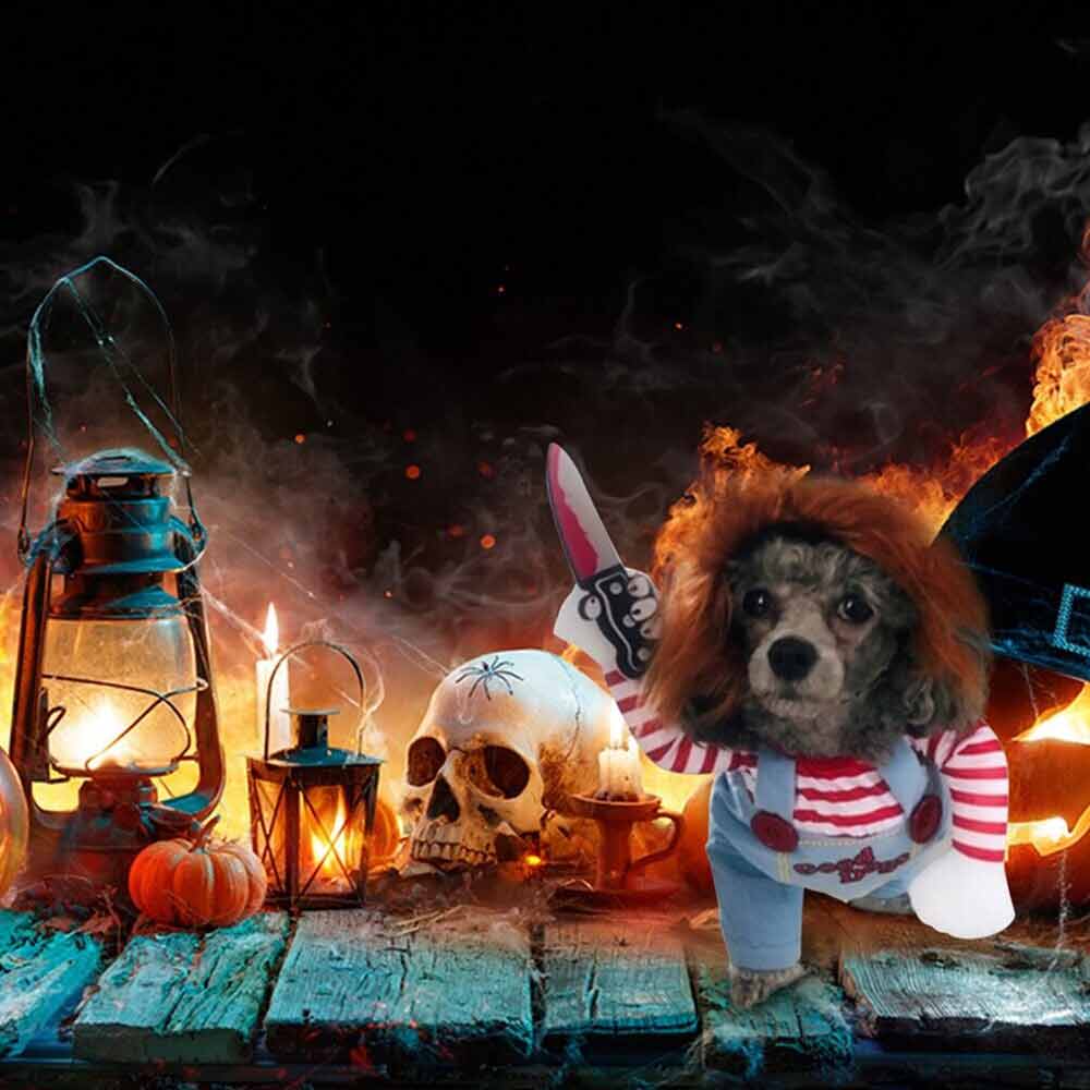 3PCS Halloween Pets Costume Movie Pet Creative Funny Dog Pet Clothes for Dogs