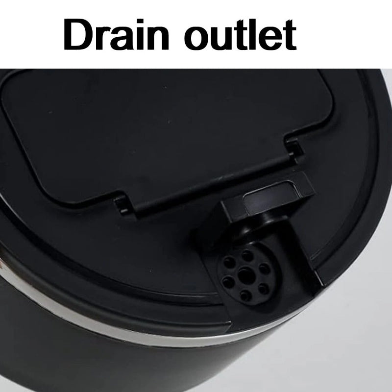 1200ml Large Capacity Instant Noodle Bowl – Black Microwaveable Ramen Cooker