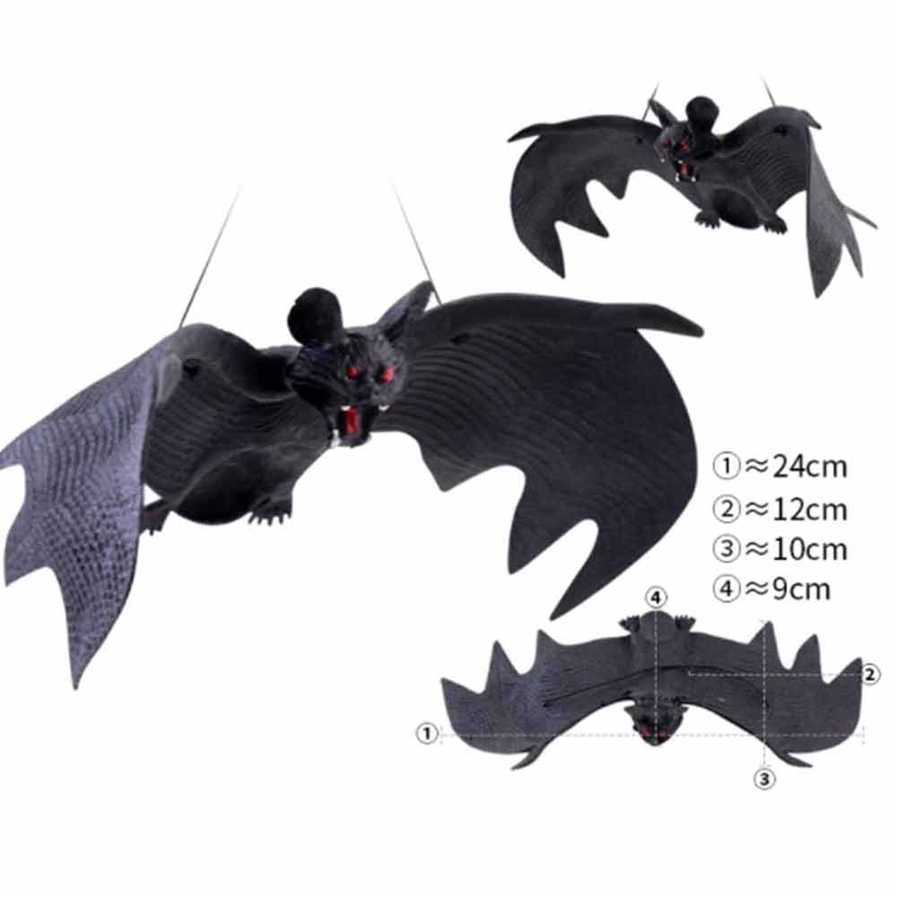 Halloween Hanging Bats – 24cm Party Decoration, Trick Toy Gags Joke Pendant