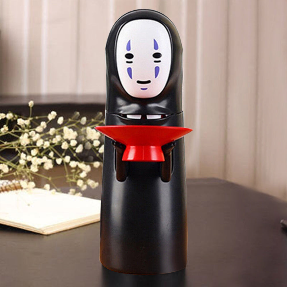 Coin Bank Spirited Away No-Face Man Kaonashi Music Piggy Bank Figure Gift Anime