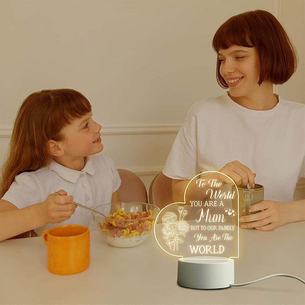 Mothers Day Gifts For Mum Night Light Bedside Lamp Night Light USB Power Supply