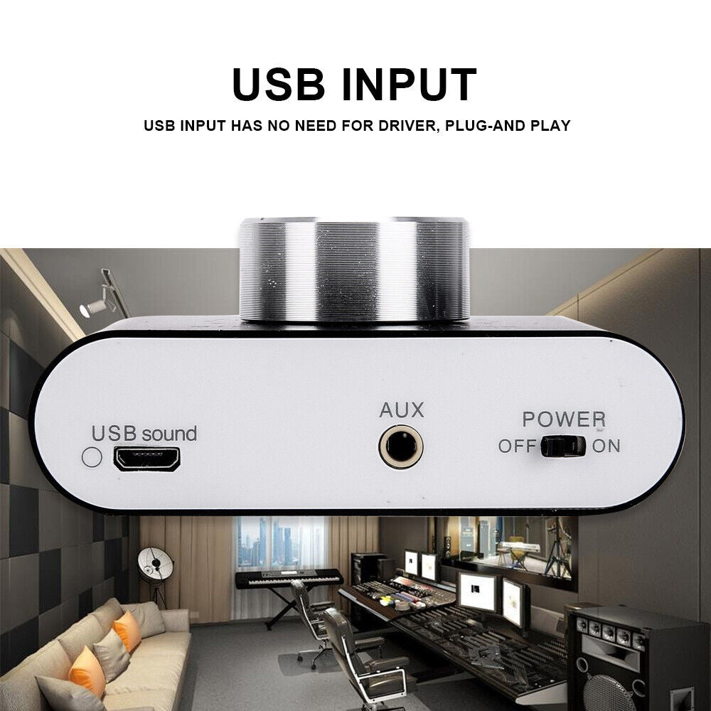 Mini Bluetooth 5.0 Digital Power Amplifier HiFi Stereo Audio Amp 50W+50W Home