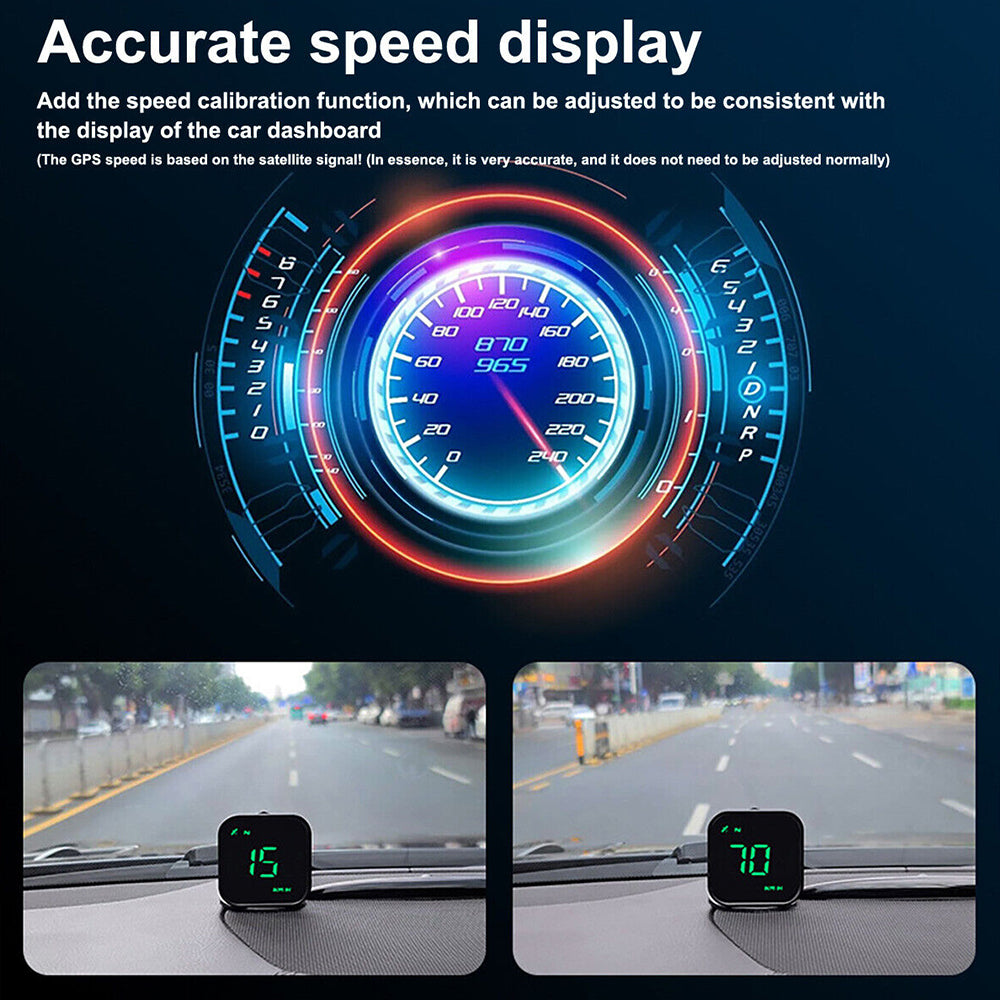 CAR DIGITAL GPS SATELITE SPEEDO SPEED MPH KMH HUD HEAD UP DISPLAY UNIVERSAL