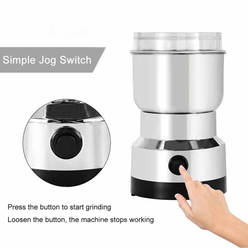 Electric Coffee & Spice Grinder – 300W Stainless Steel Blender for Beans, Nuts & Herbs AU Plug