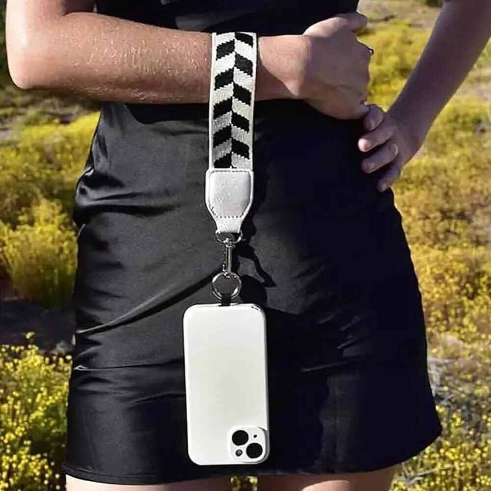 Crossbody Phone Chain with Zipper Wallet Pouch Phone Strap With Zippered Pouch