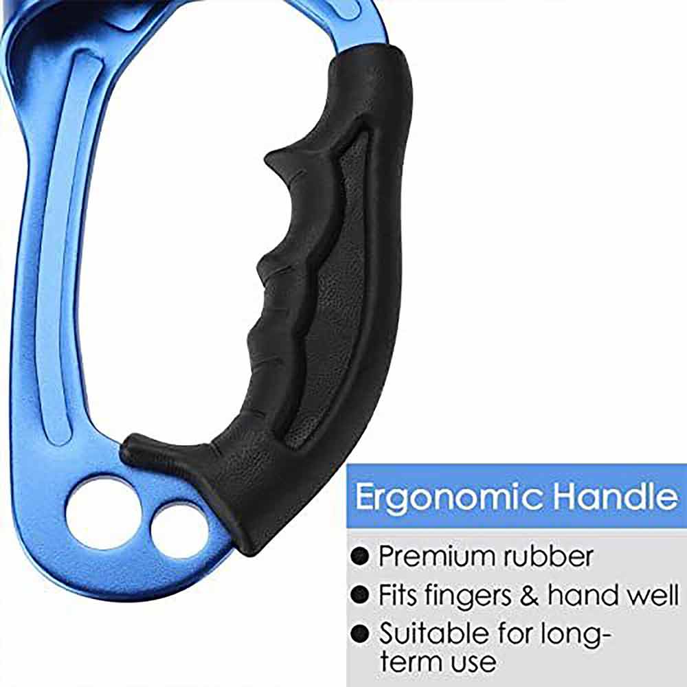 Right Hand Ascender Rock Tree Climbing Gear Professional Roping Device for 8~13m