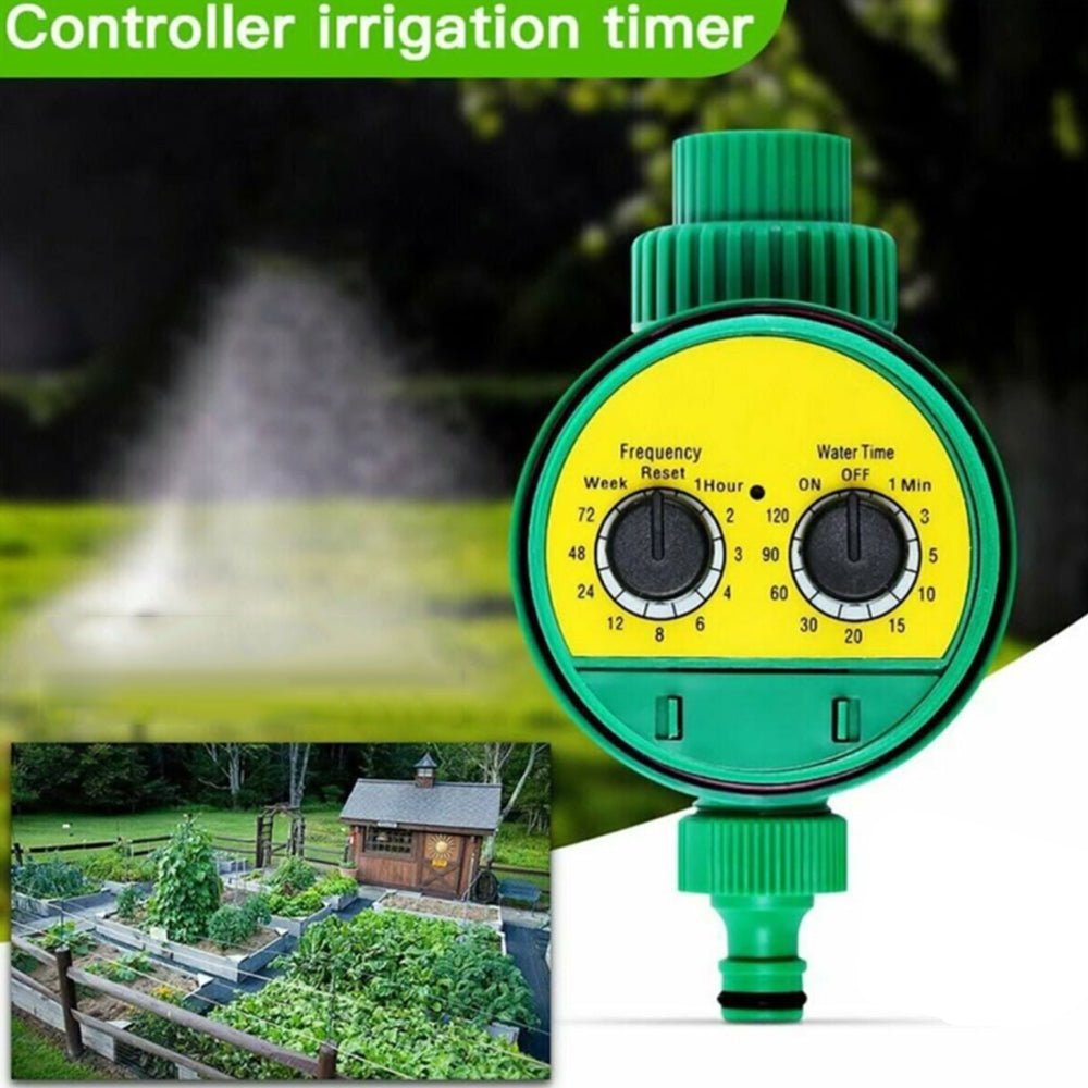 Automatic Water Tap Dual DIP Timer Garden Hose Watering Irrigation Controller