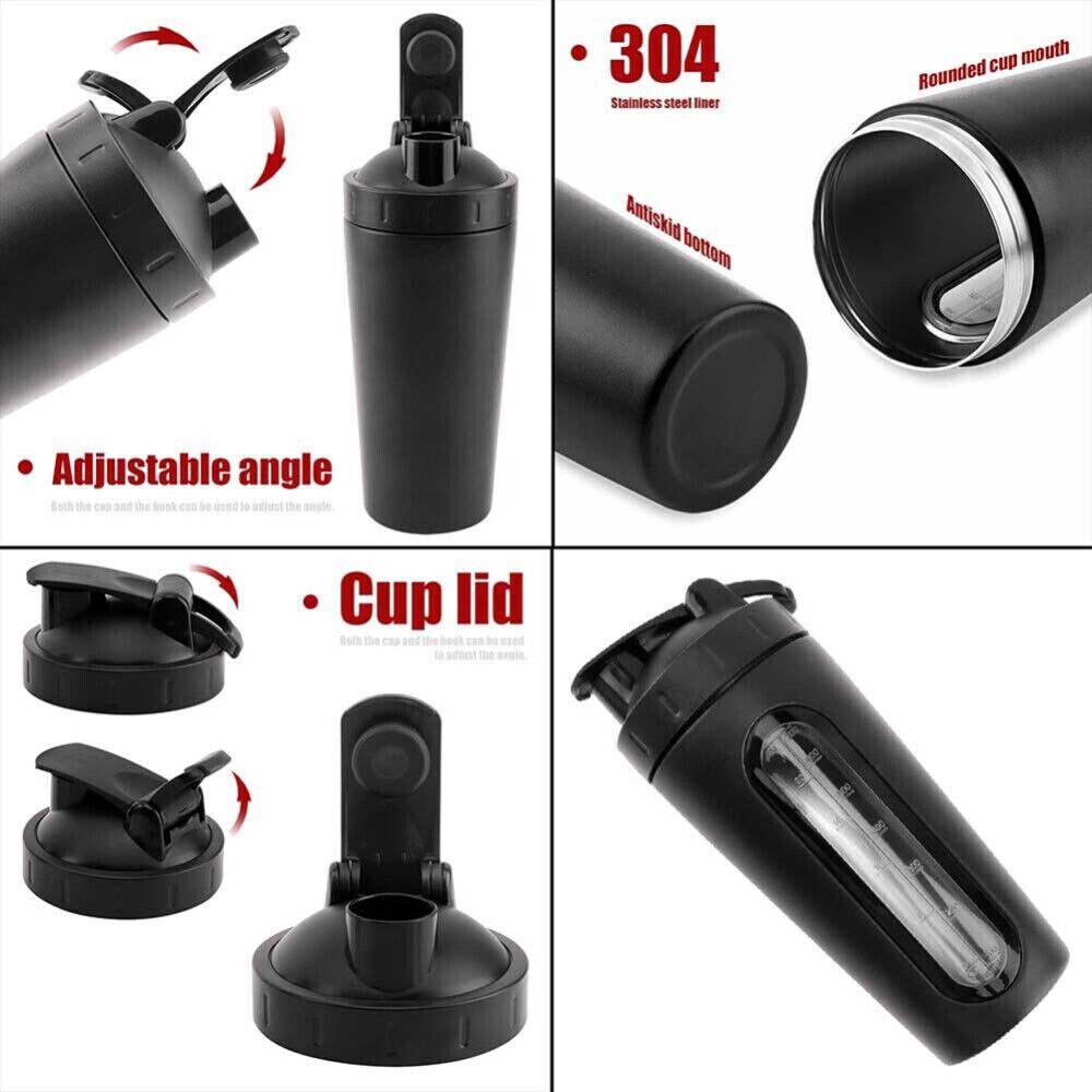 700ml Protein Powder Shaker Mixer Cup Scale Milkshake Drink Shake Bottle Sport
