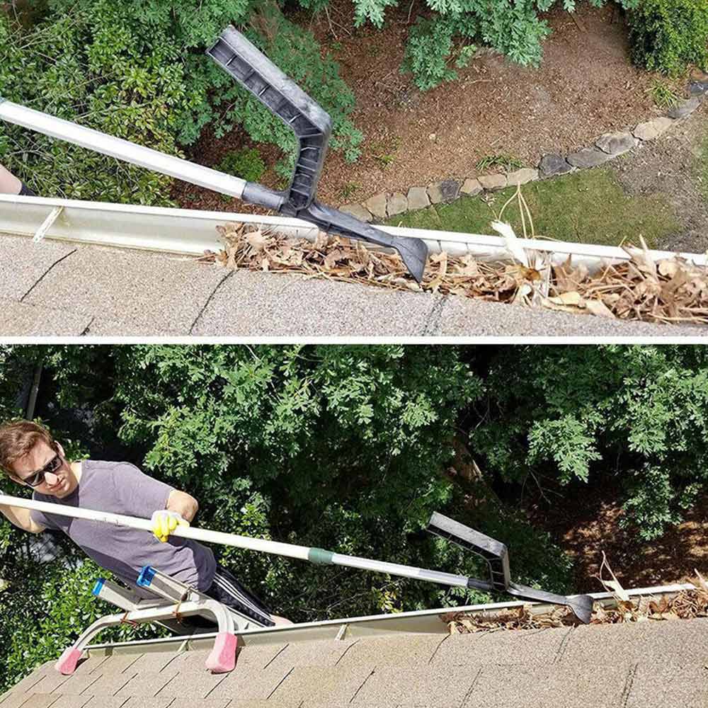 Shovel Roof Cleaning Tool Leaves Scoop Dirt Remove Gutter Tool Home Cleaner