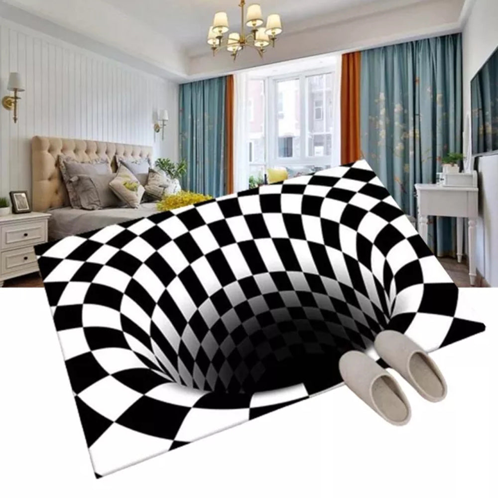 3D Geometric illusion Trap vision 40*60CM Door Mat Rug Carpet for Living Bedroom