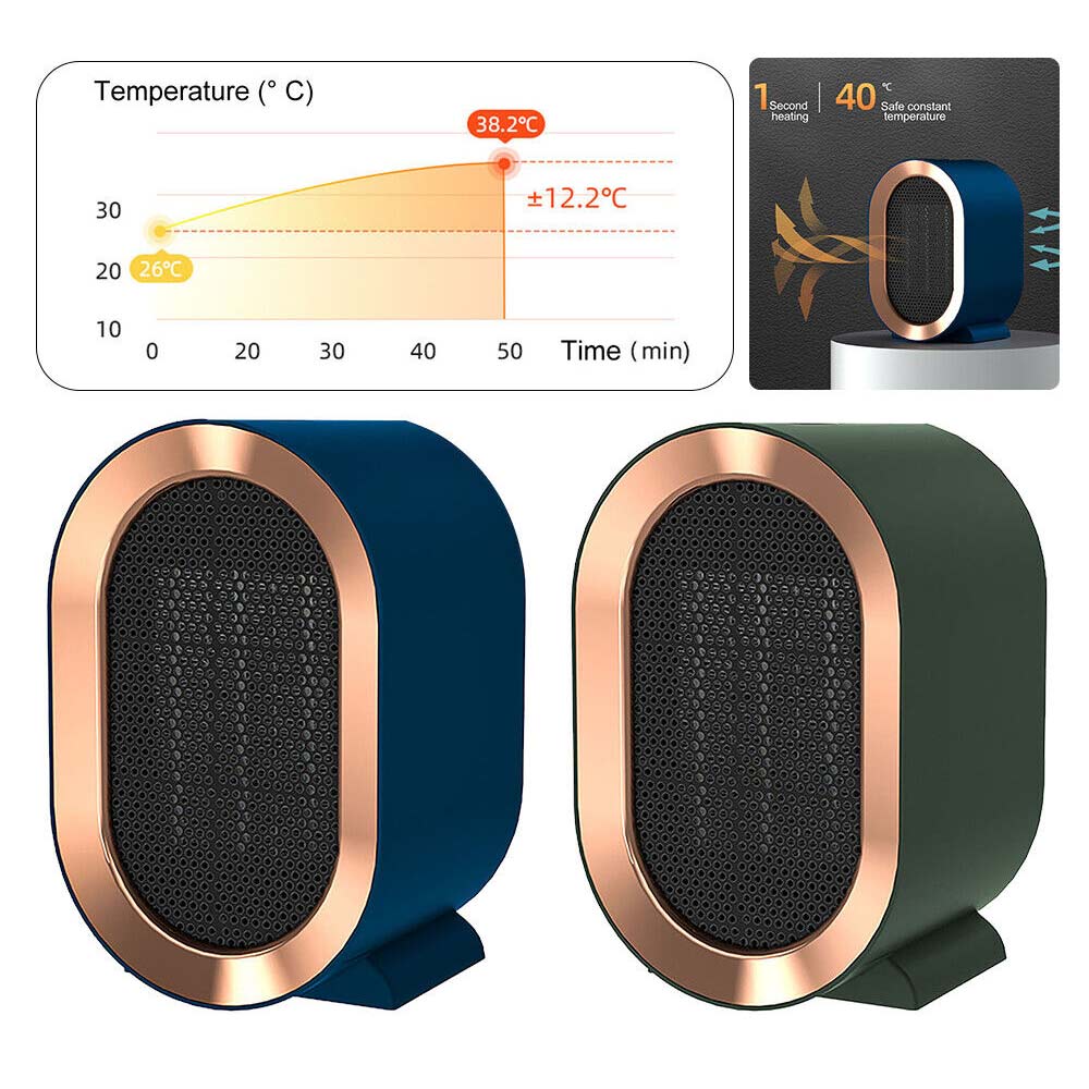 1200W Mini Heater 2-speed Adjustable PTC Ceramic Heating Machine for Office Home