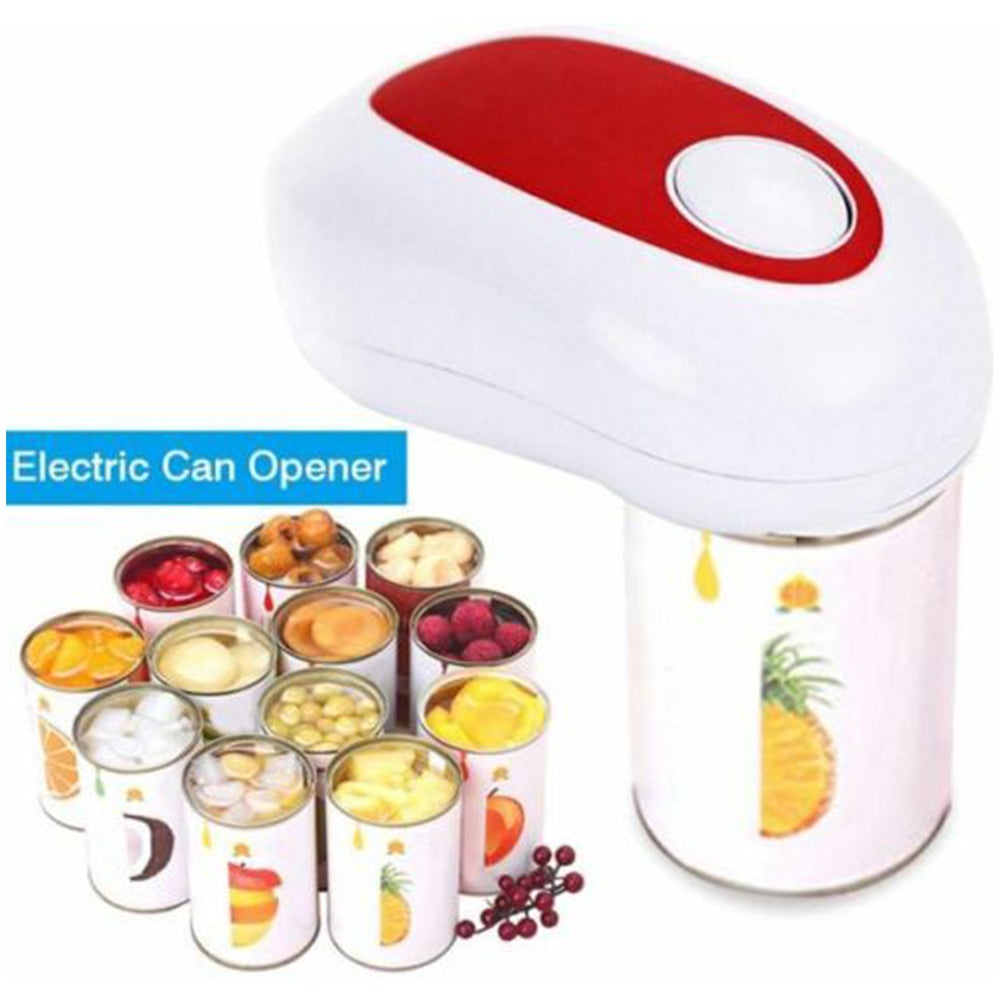 Electric Can Opener Battery-Operated Smooth Felt Automatic Kitchen Easy Open