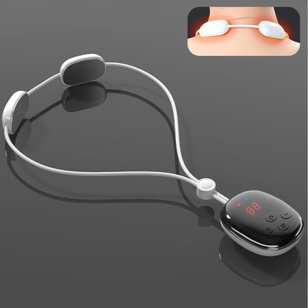 Electric EMS Hanging Spine Massager Neck Shoulder Massage Hot Compress Massager