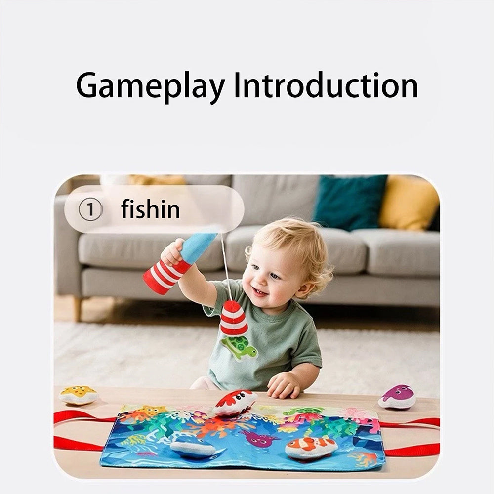 Montessori Fishing Toy – Fabric Sensory Game for Early Learning & Motor Skills