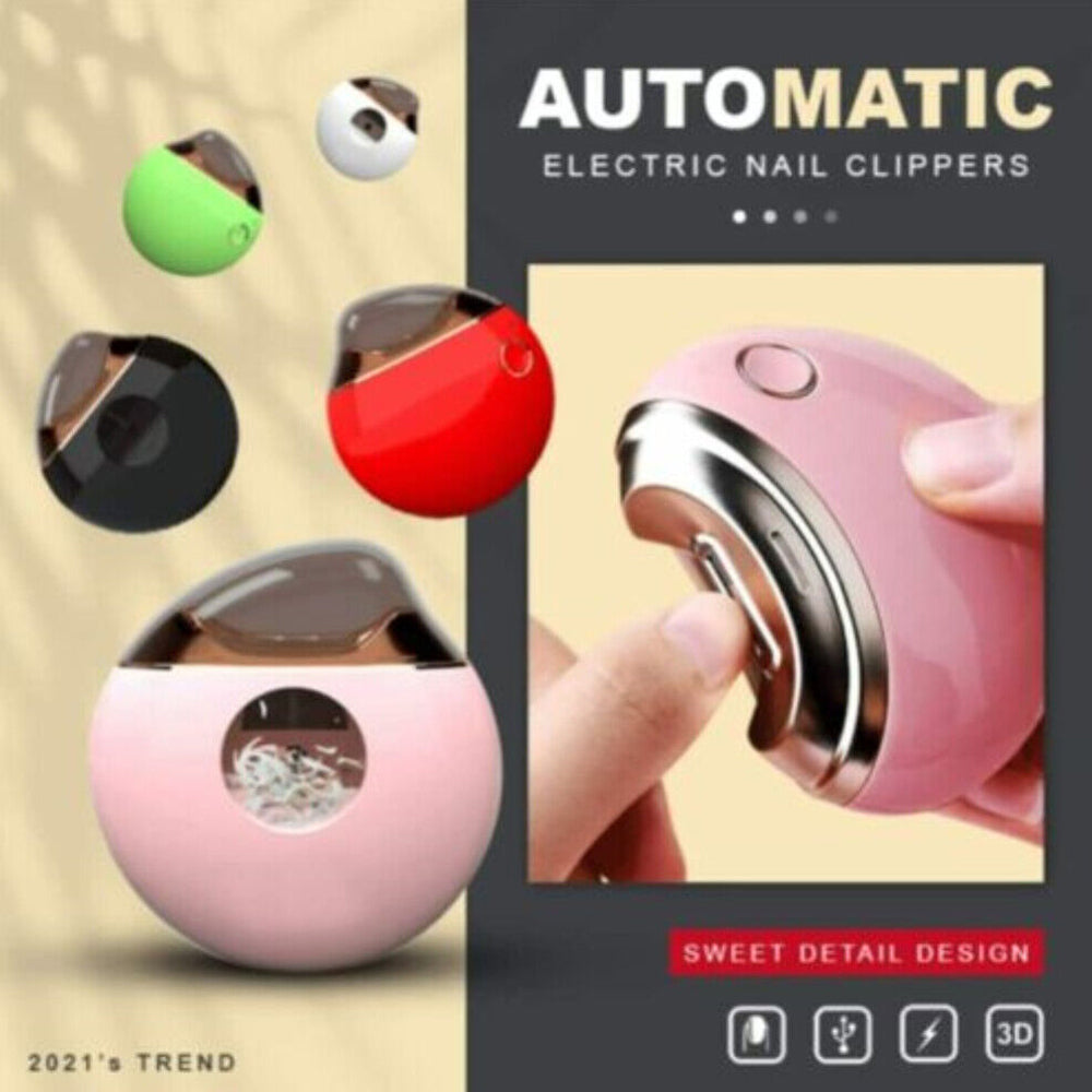 Electric Nail Clippers Automatic Nail Clipper Trimmer Cutter Manicure Tool