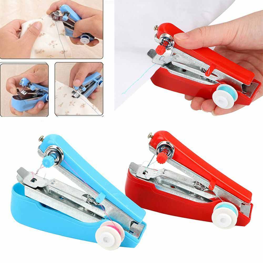 Mini Portable Handheld Cordless Sewing Machine Hand Held Stitch Home Clothes